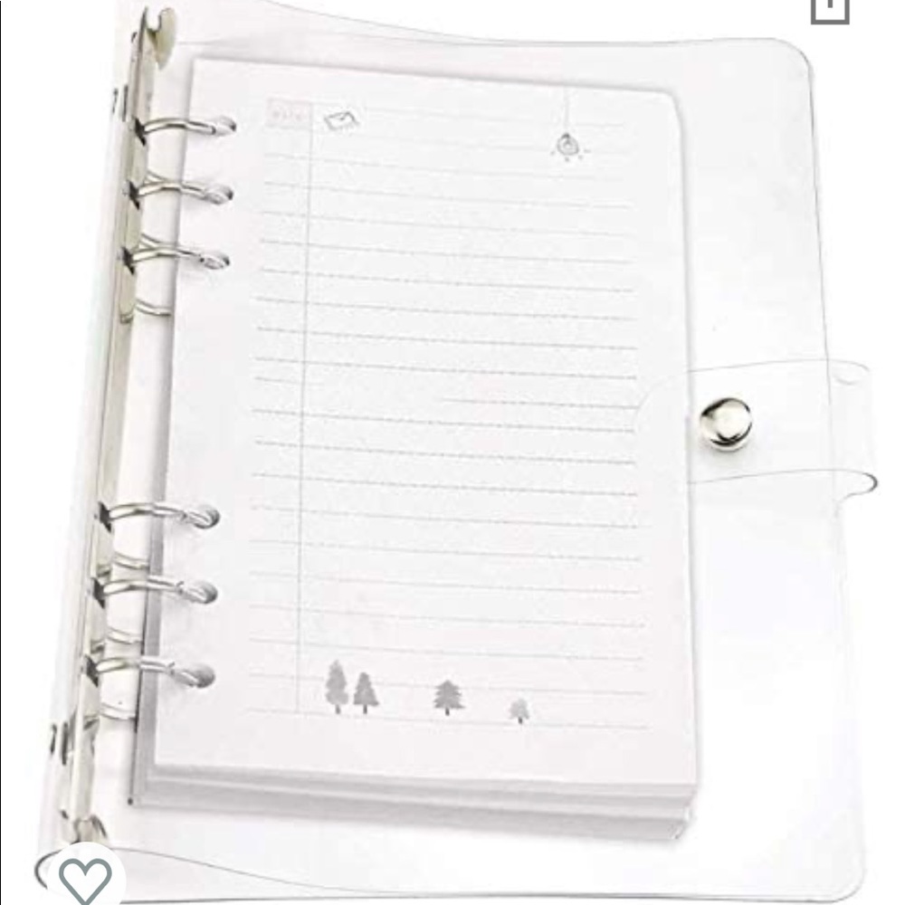 COPY - Clear plastic notebook